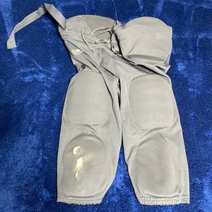 Charcoal gray football pants
